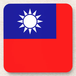 Taiwan Vlag: Republiek China, Chinees Taipei Bier Onderzetter