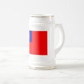 Taiwan Vlag: Republiek China, Chinees Taipei Bierpul (Voorkant rechts)