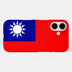 Taiwan Vlag: Republiek China, Chinees Taipei iPhone 16 Hoesje
