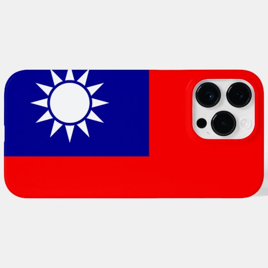 Taiwan Vlag: Republiek China, Chinees Taipei Case-Mate iPhone Case (Achterkant (horizontaal))