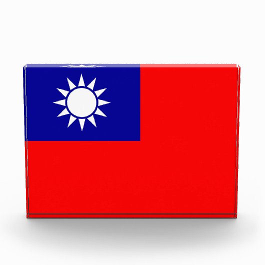 Taiwan Vlag: Republiek China, Chinees Taipei Fotoblokken (Voorkant)
