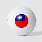 Taiwan Vlag: Republiek China, Chinees Taipei Golfballen (Voorkant)