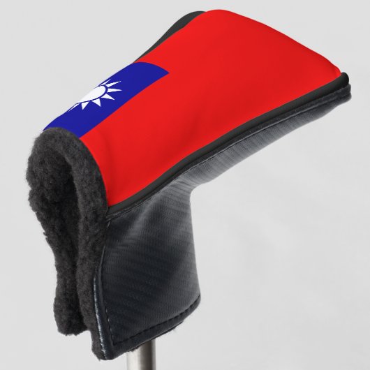 Taiwan Vlag: Republiek China, Chinees Taipei Golfheadcover (3/4 voorkant)