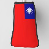 Taiwan Vlag: Republiek China, Chinees Taipei Golfheadcover (Draai 90)