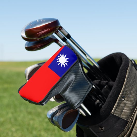 Taiwan Vlag: Republiek China, Chinees Taipei Golfheadcover (Insitu)