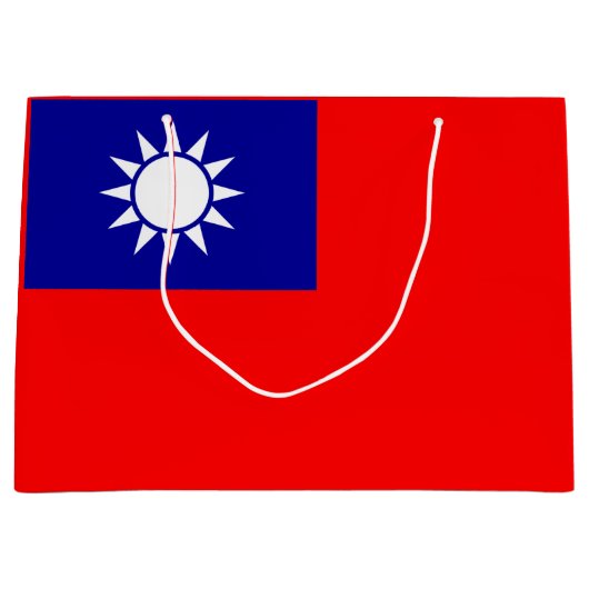 Taiwan Vlag: Republiek China, Chinees Taipei Groot Cadeauzakje (Voorkant)