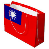 Taiwan Vlag: Republiek China, Chinees Taipei Groot Cadeauzakje (Achterkant Gekanteld)