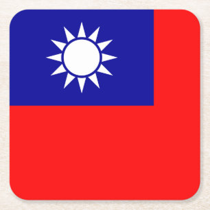 Taiwan Vlag: Republiek China, Chinees Taipei Kartonnen Onderzetters