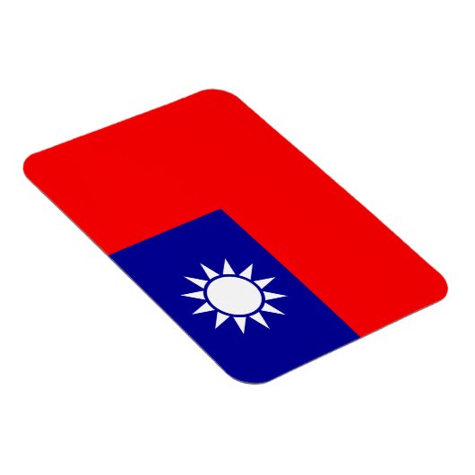 Taiwan Vlag: Republiek China, Chinees Taipei Magneet (Rechterzijde)