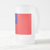 Taiwan Vlag: Republiek China, Chinees Taipei Matglas Bierpul (Voorkant rechts)