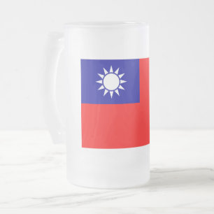 Taiwan Vlag: Republiek China, Chinees Taipei Matglas Bierpul