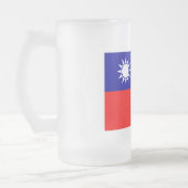 Taiwan Vlag: Republiek China, Chinees Taipei Matglas Bierpul (Links)