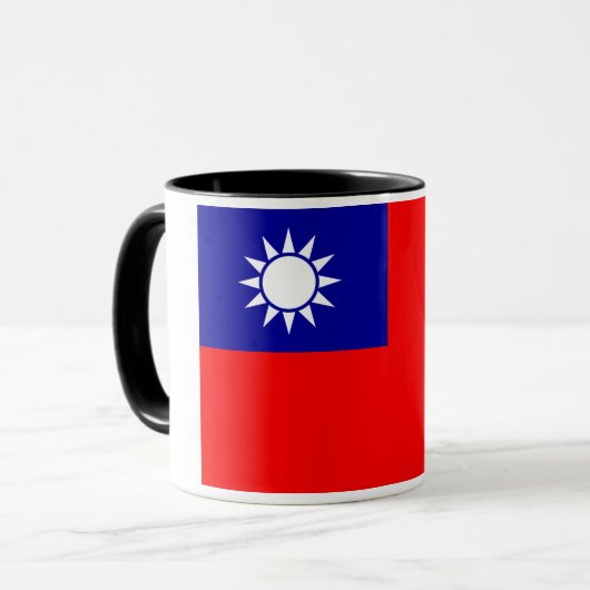 Taiwan Vlag: Republiek China, Chinees Taipei Mok (Voorkant links)