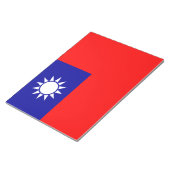 Taiwan Vlag: Republiek China, Chinees Taipei Notitieblok (Schuin)
