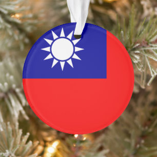 Taiwan Vlag: Republiek China, Chinees Taipei Ornament