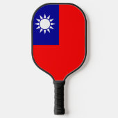 Taiwan Vlag: Republiek China, Chinees Taipei Pickleball Paddle (Voorkant)