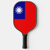 Taiwan Vlag: Republiek China, Chinees Taipei Pickleball Paddle (Achterkant)