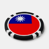 Taiwan Vlag: Republiek China, Chinees Taipei Poker Chips (Enkel)