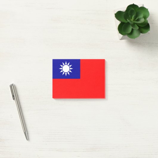 Taiwan Vlag: Republiek China, Chinees Taipei Post-it® Notes (Kantoor)