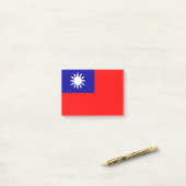 Taiwan Vlag: Republiek China, Chinees Taipei Post-it® Notes (Op bureau)