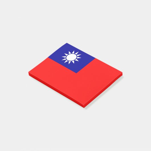 Taiwan Vlag: Republiek China, Chinees Taipei Post-it® Notes (Schuin)