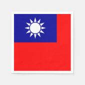 Taiwan Vlag: Republiek China, Chinees Taipei Servet (Voorkant)