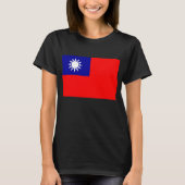 Taiwan Vlag: Republiek China, Chinees Taipei T-shirt (Voorkant)