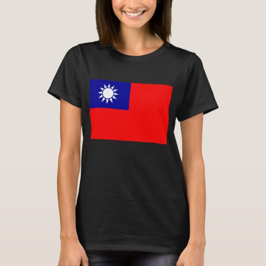 Taiwan Vlag: Republiek China, Chinees Taipei T-shirt (Voorkant)