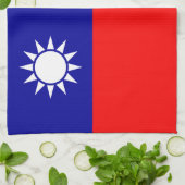 Taiwan Vlag: Republiek China, Chinees Taipei Theedoek (Gevouwen)