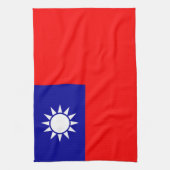 Taiwan Vlag: Republiek China, Chinees Taipei Theedoek (Verticaal)