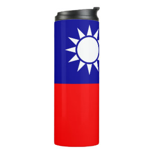 Taiwan Vlag: Republiek China, Chinees Taipei Thermosbeker