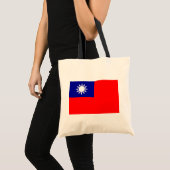 Taiwan Vlag: Republiek China, Chinees Taipei Tote Bag (Voorkant (product))