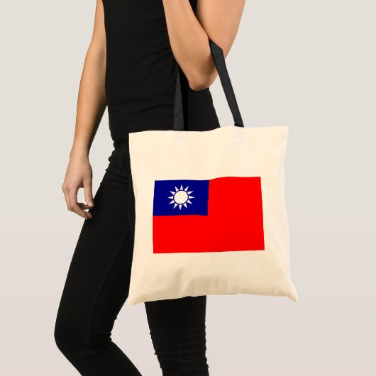 Taiwan Vlag: Republiek China, Chinees Taipei Tote Bag (Voorkant (product))