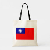 Taiwan Vlag: Republiek China, Chinees Taipei Tote Bag (Achterkant)