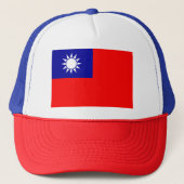 Taiwan Vlag: Republiek China, Chinees Taipei Trucker Pet (Voorkant)