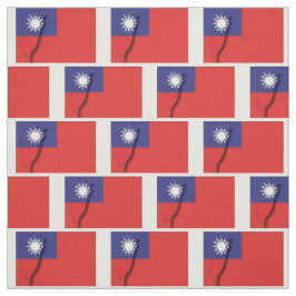 TAIWAN Vlag ROC Kaart Omtrek Stof