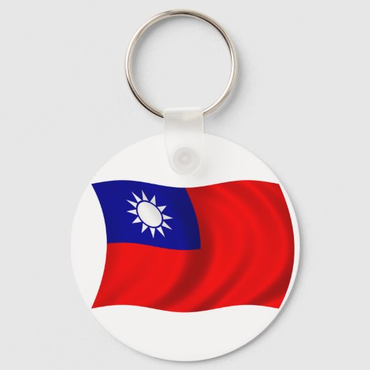 Taiwan vlag sleutelhanger (Voorkant)