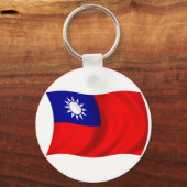 Taiwan vlag sleutelhanger (Voorkant)