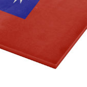 Taiwan vlag snijplank (Hoek)