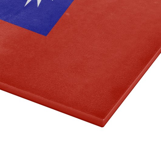 Taiwan vlag snijplank (Hoek)