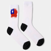 Taiwan vlag sokken (Rechts)