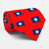 taiwan vlag stropdas (Opgerold)