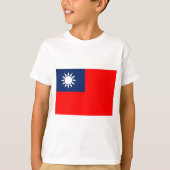 taiwan vlag t-shirt (Voorkant)