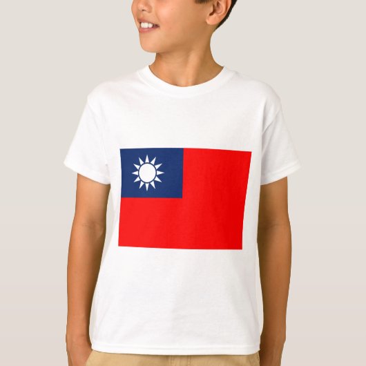 taiwan vlag t-shirt (Voorkant)