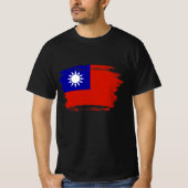 Taiwan vlag t-shirt (Voorkant)