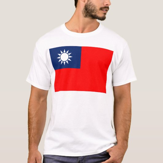 taiwan vlag t-shirt (Voorkant)