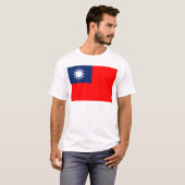 taiwan vlag t-shirt (Voorkant volledig)