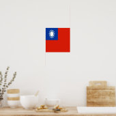 Taiwan Vlag Taiwanees Land Home Pride Sterk Poster (Keuken)