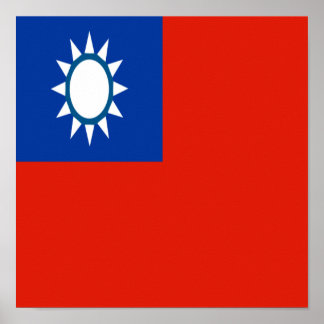 Taiwan Vlag Taiwanees Land Home Pride Sterk Poster