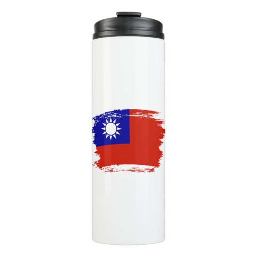 Taiwan vlag thermosbeker (Voorkant)